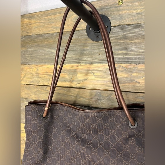 GUCCI Nylon Monogram Gifford Tote Brown - Picture 6 of 12